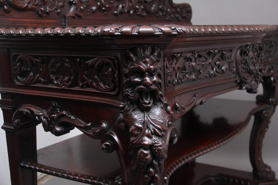 Antique 19th Century mahogany serving table by Gillows of Lancaster