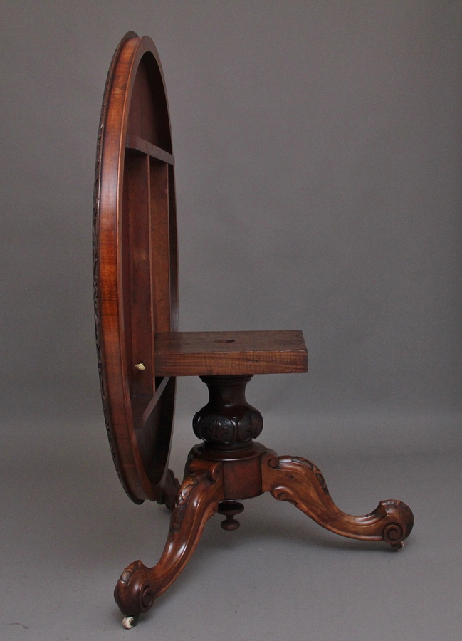 Antique 19th Century walnut and marquetry centre table