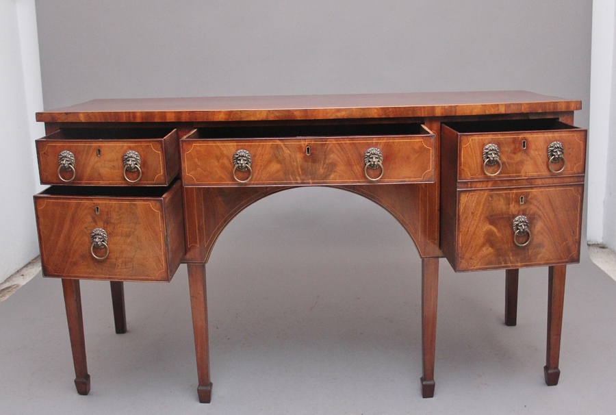 Antique Early 19th Century inlaid mahogany sideboard