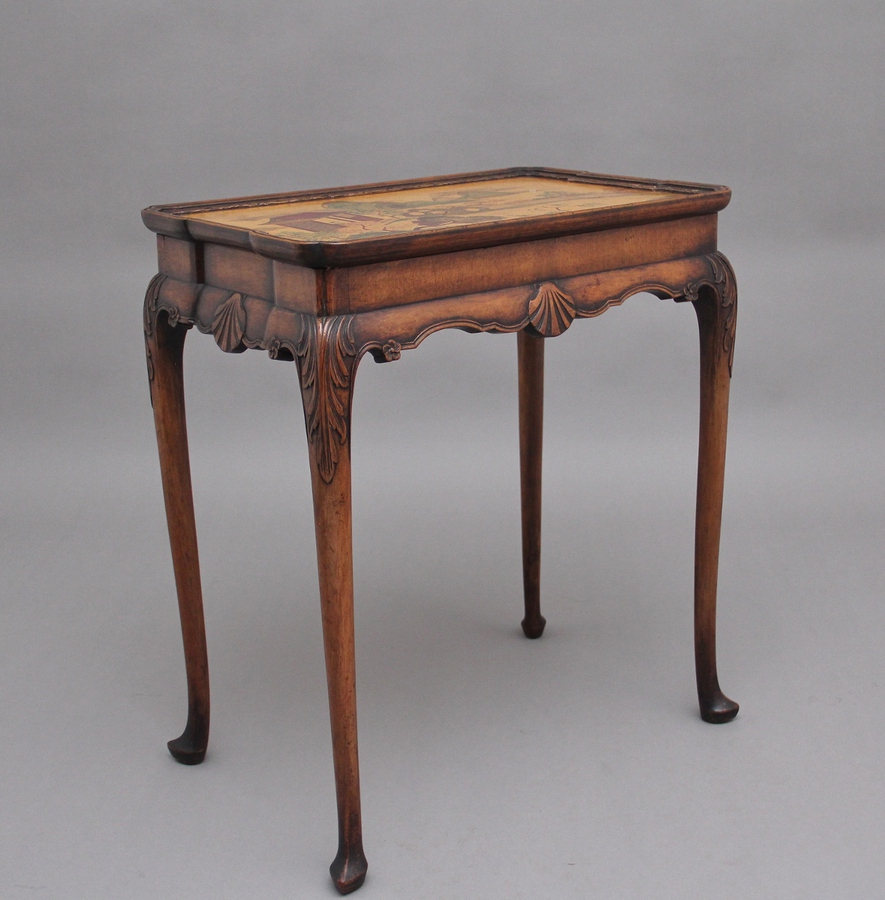 Antique Narrow Mahogany Side Table/Hall Table ANTIQUES.CO.UK