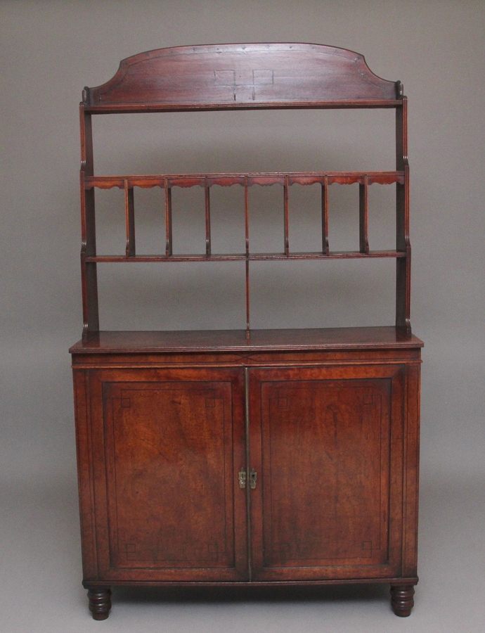 Early 19th Century mahogany open top cabinet