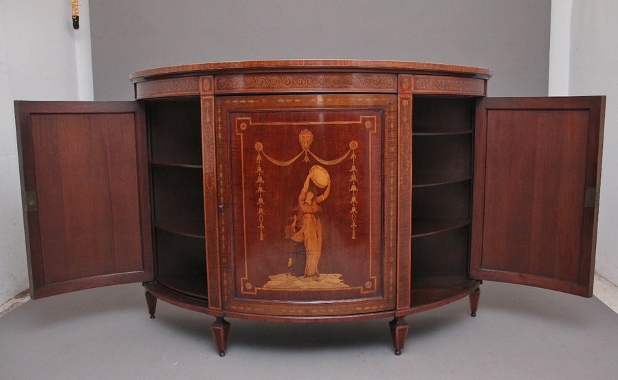 Antique Fabulous quality 19th Century mahogany and inlaid cabinet