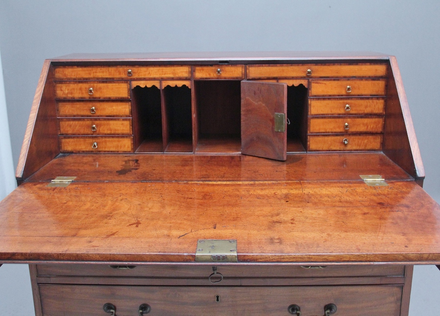 Antique 18th Century mahogany bureau