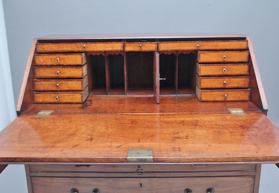 Antique 18th Century mahogany bureau