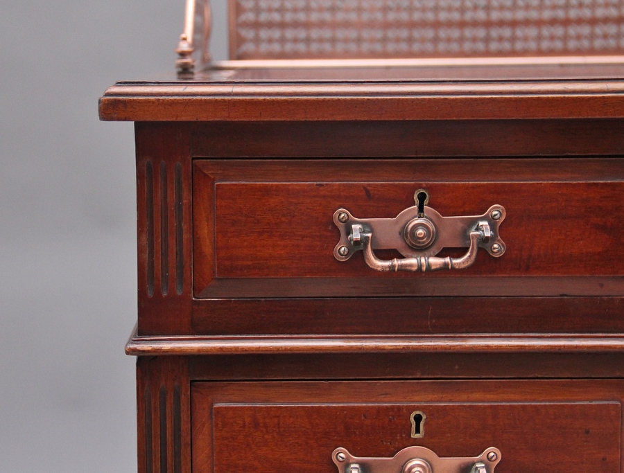 Antique 19th Century walnut pedestal desk