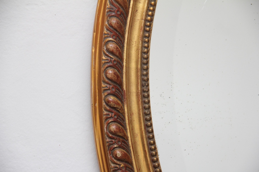 Antique 19th Century French gilt wall mirror