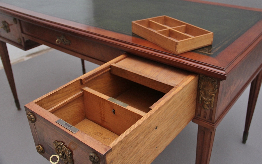 Antique 19th Century antique French mahogany desk
