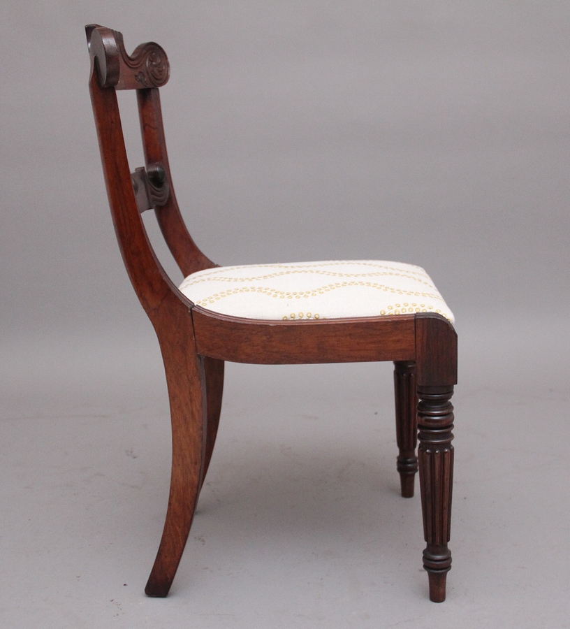 Antique A set of five early 19th Century Anglo Indian rosewood side chairs