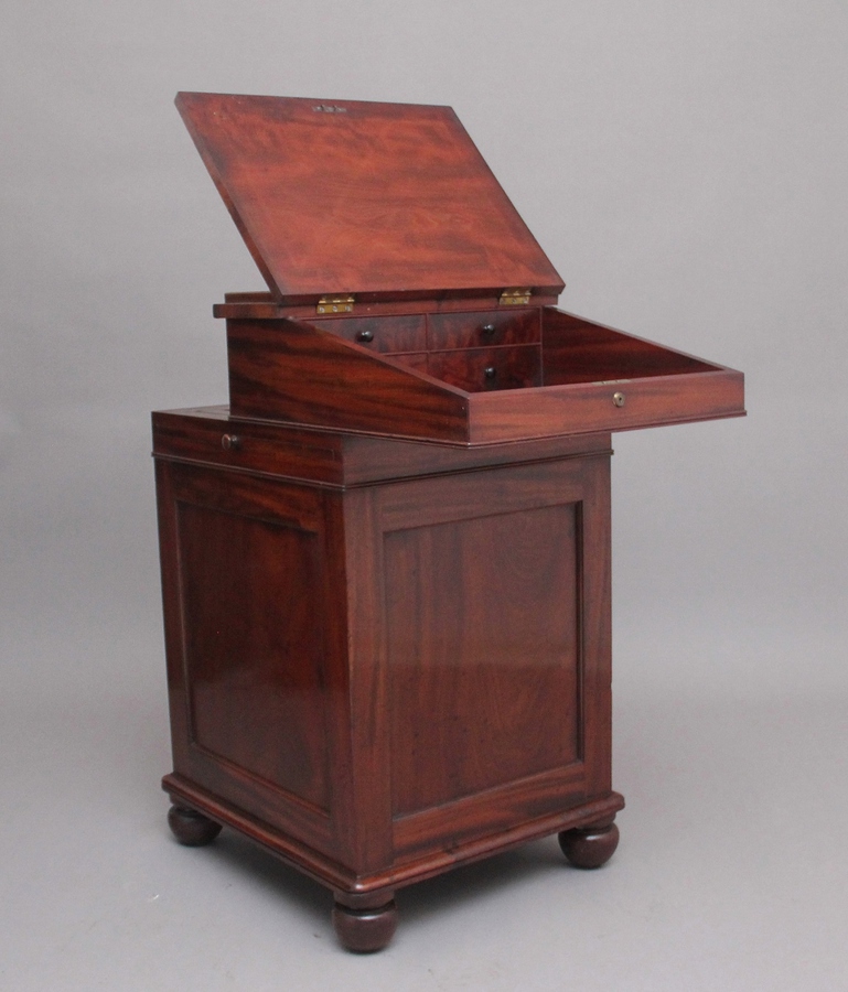 Antique Early 19th Century mahogany davenport by Gillows of Lancaster