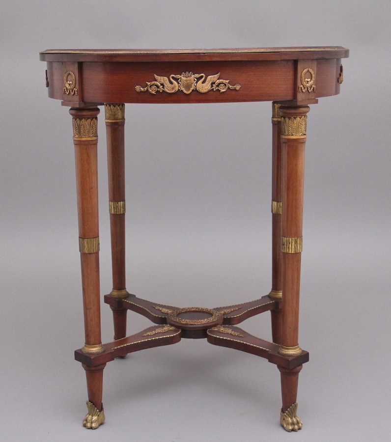 Antique 19th Century French mahogany centre table in the Empire style