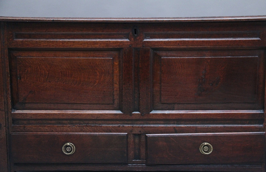 Antique 18th Century oak mule chest