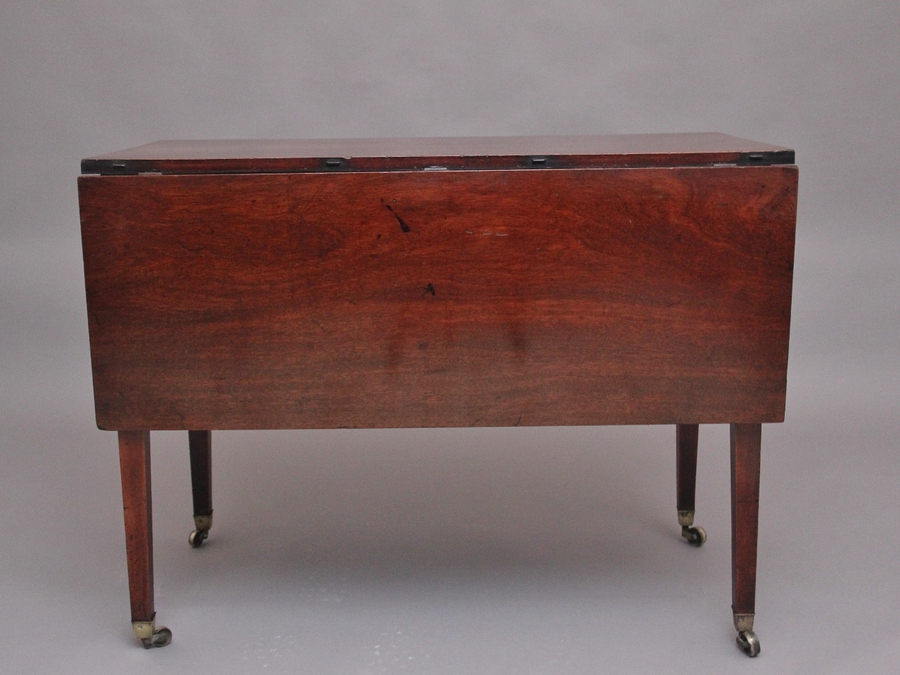 Antique A rare and unique 18th Century mahogany side table