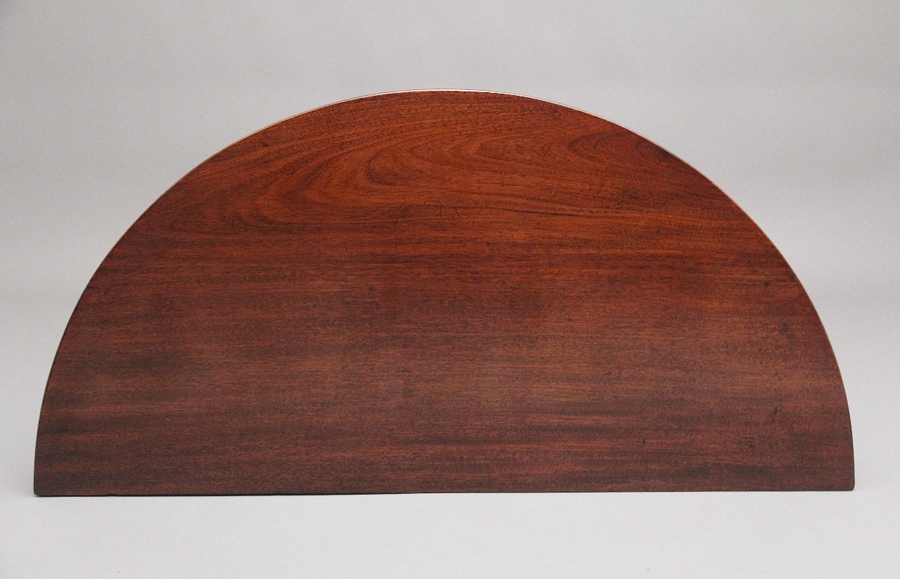 Antique 19th Century mahogany demi lune console table