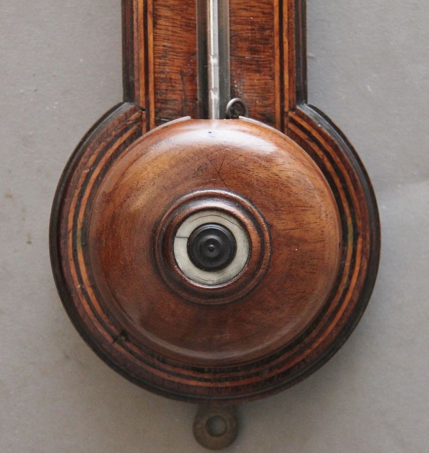 Antique A fabulous quality early 19th Century mahogany stick barometer by Girolimo of London
