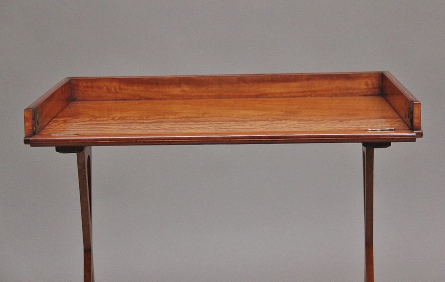 Antique 19th Century Sheraton Revival satinwood serving table