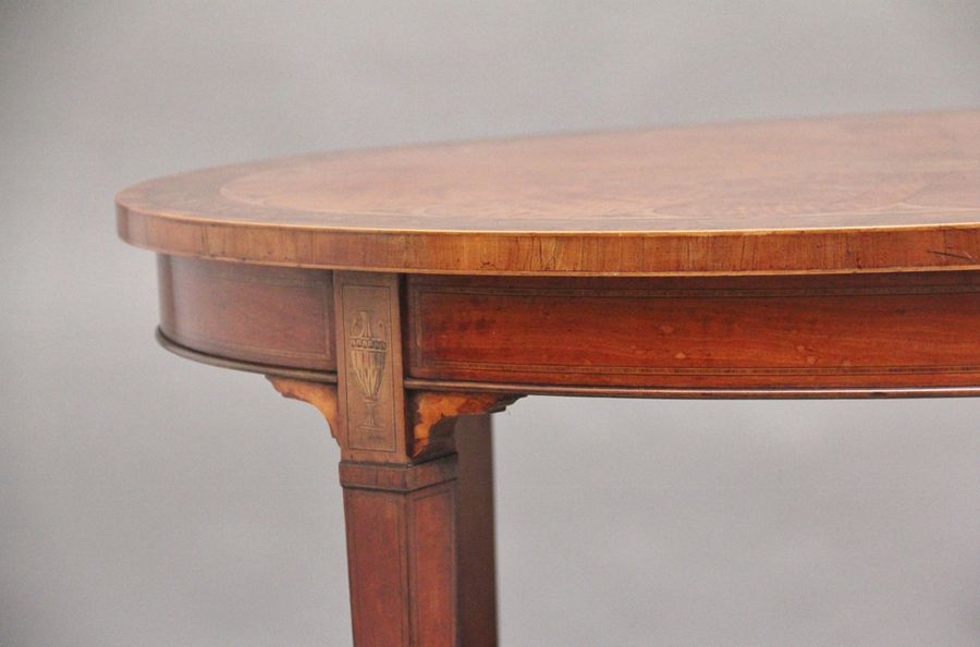 Antique 19th Century inlaid satinwood table