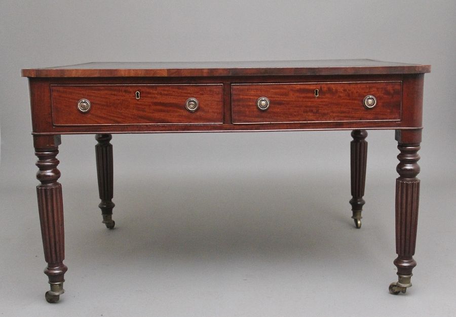 Antique 19th Century mahogany partners writing table