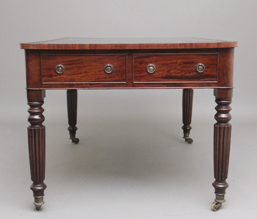 Antique 19th Century mahogany partners writing table