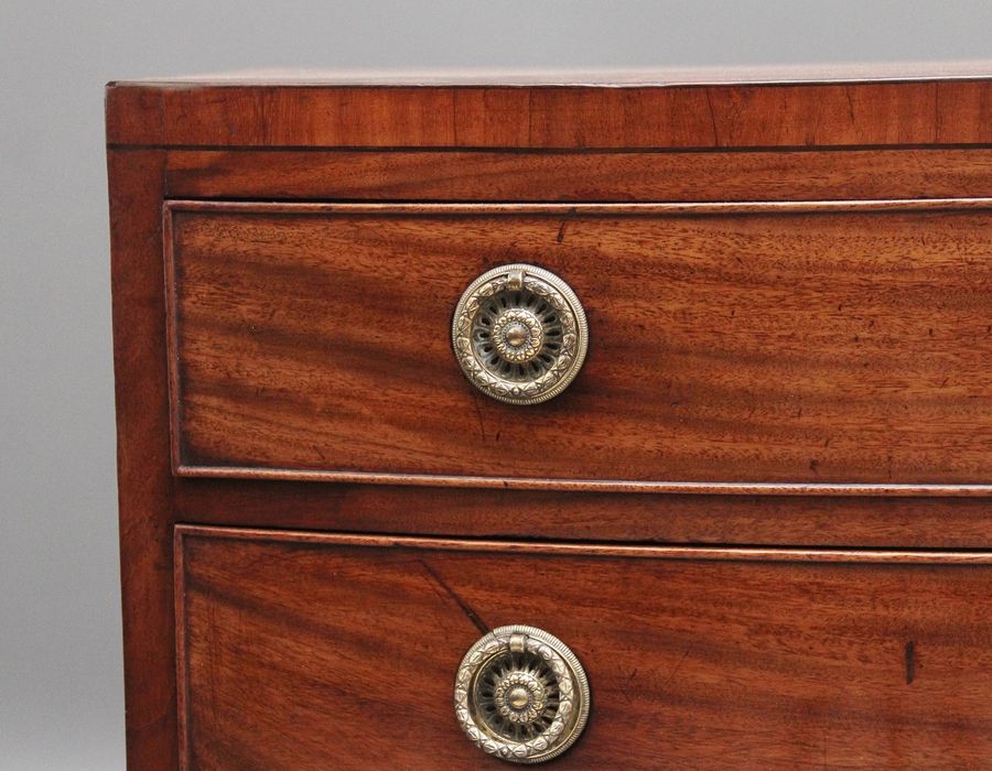 Antique Early 19th Century bowfront chest
