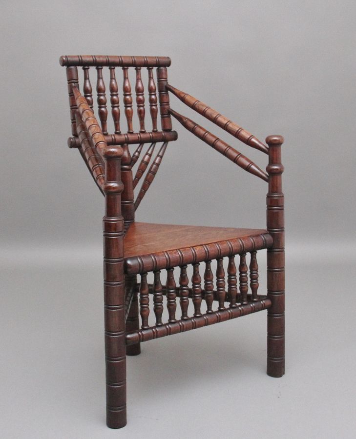 Antique 19th Century oak turners chair