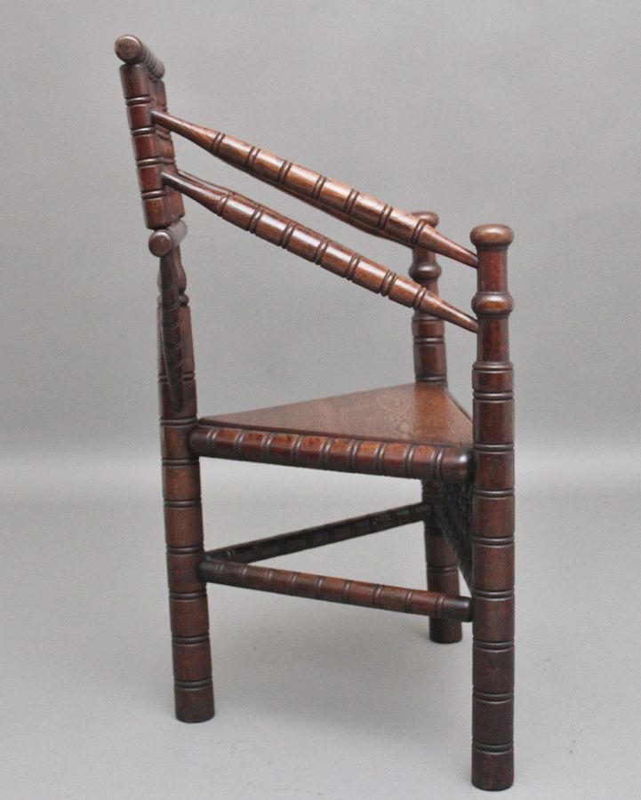 Antique 19th Century oak turners chair