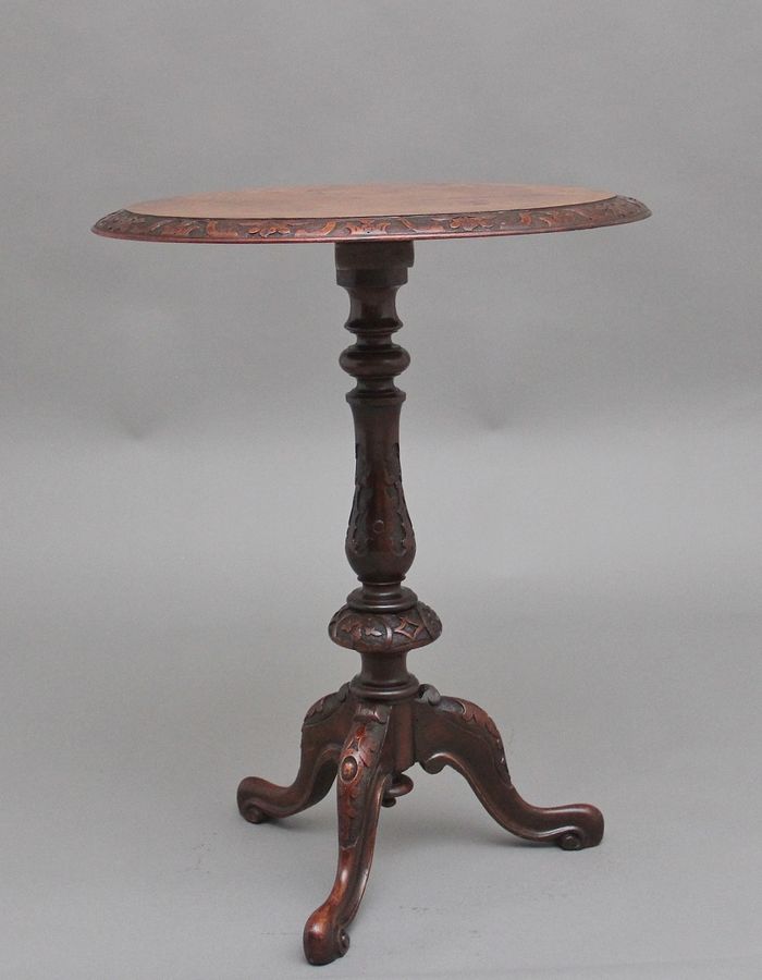 Antique 19th Century walnut occasional table