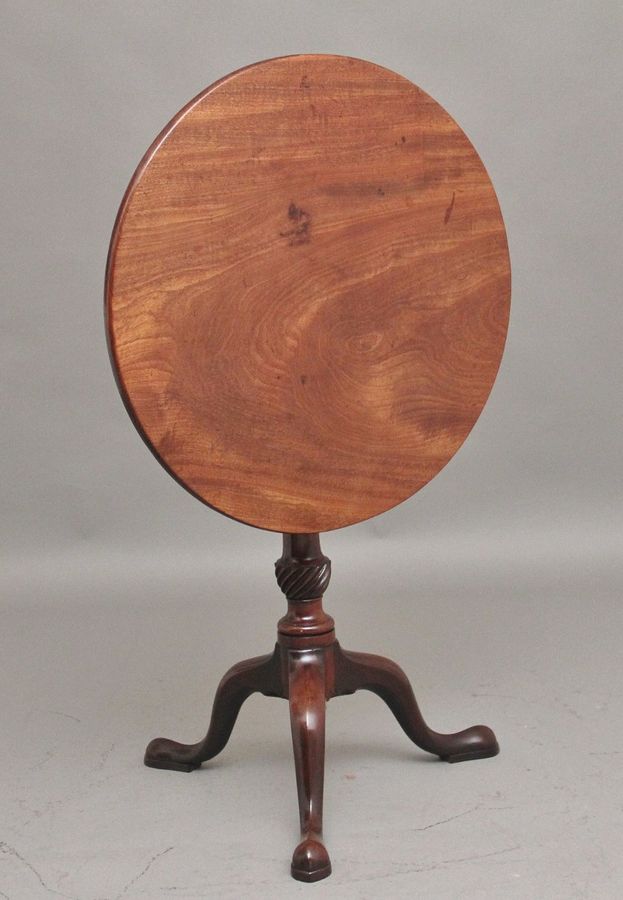 18th Century mahogany tripod table