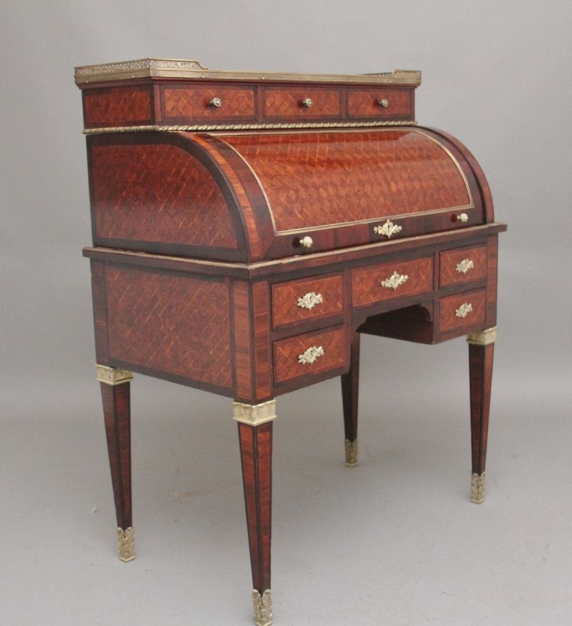 Antique 19th Century French Kingwood cylinder desk