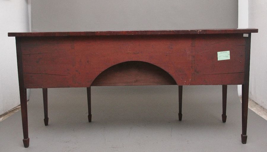 Antique 19th Century inlaid mahogany bowfront sideboard