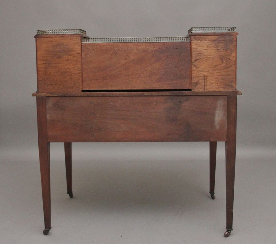 Antique 19th Century mahogany inlaid writing desk