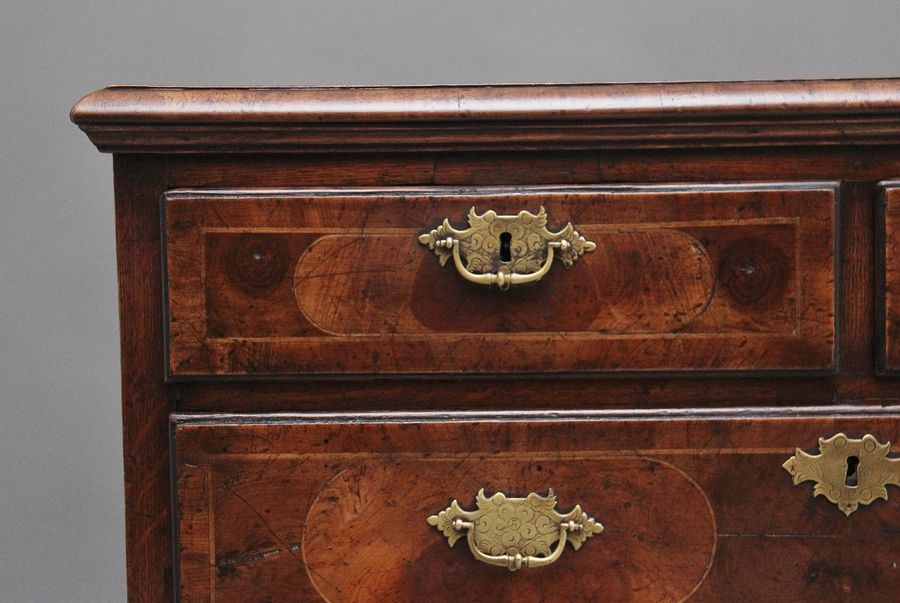 Antique 18th Century oyster wood chest of drawers