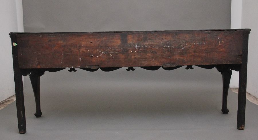 Antique 18th Century oak cabriole leg dresser base