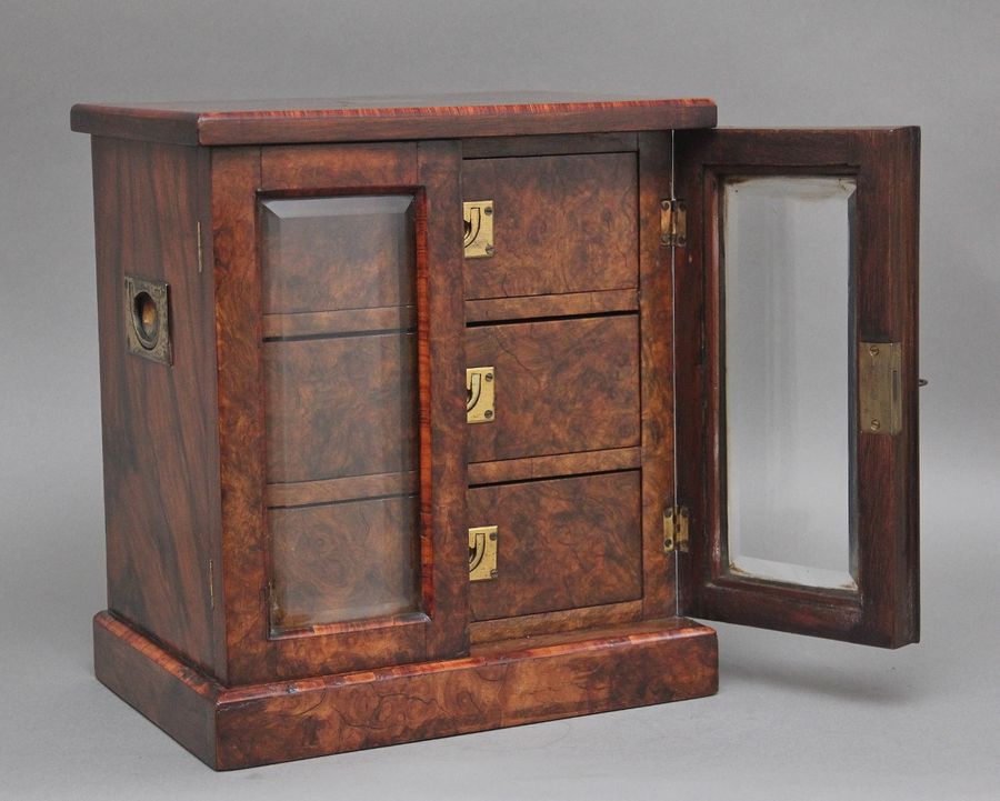 19th Century walnut table cabinet