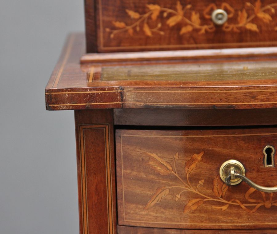 Antique 19th Century inlaid mahogany desk
