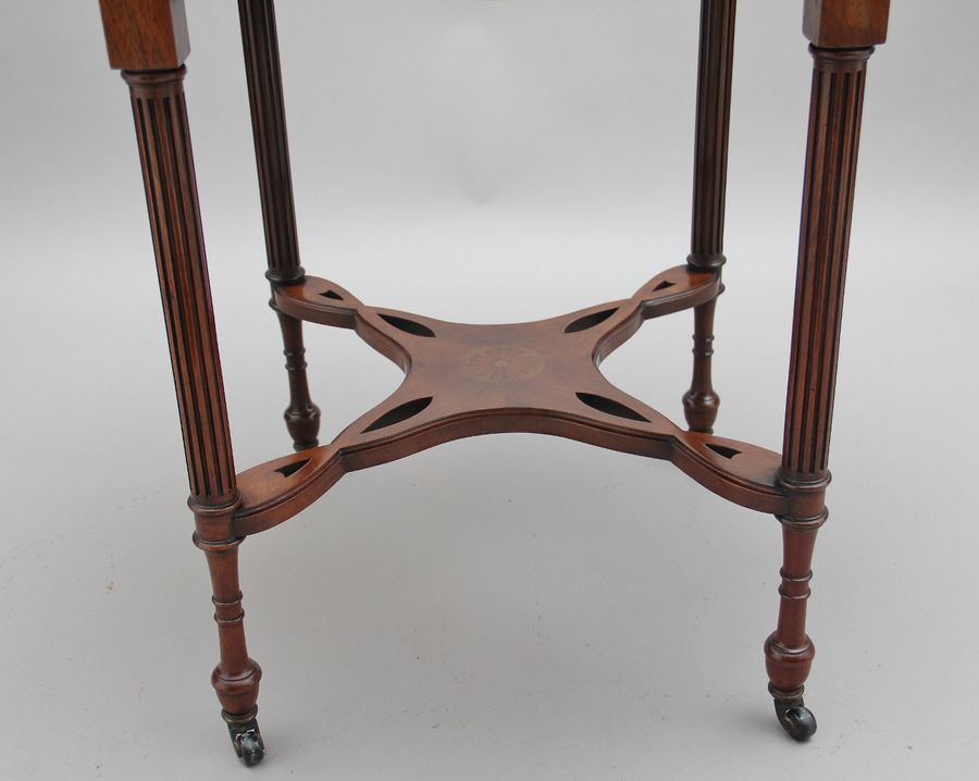 Antique 19th Century rosewood and marquetry centre table