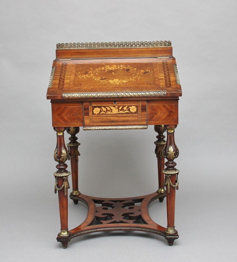 Antique 19th Century Kingwood and ormolu mounted partners desk