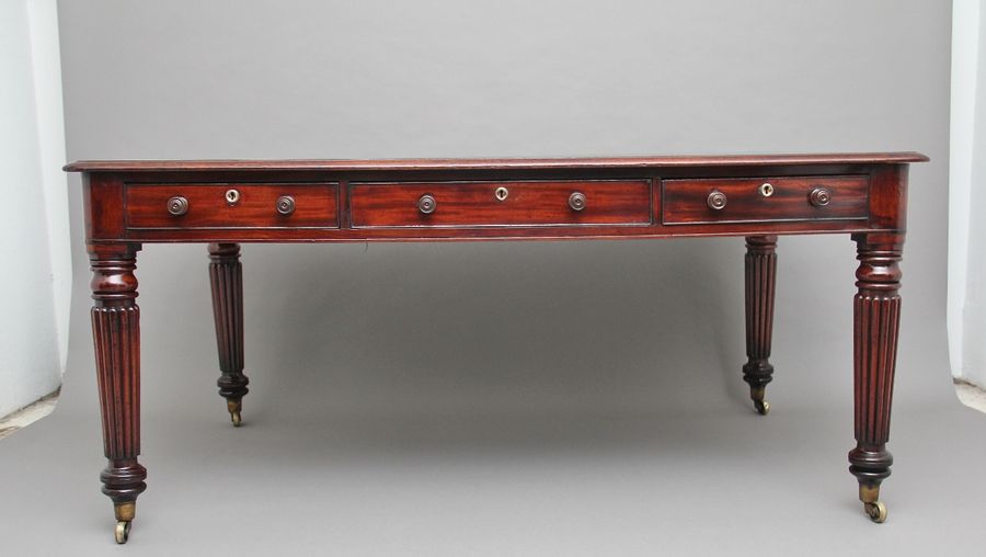 Antique 19th Century mahogany partners writing desk