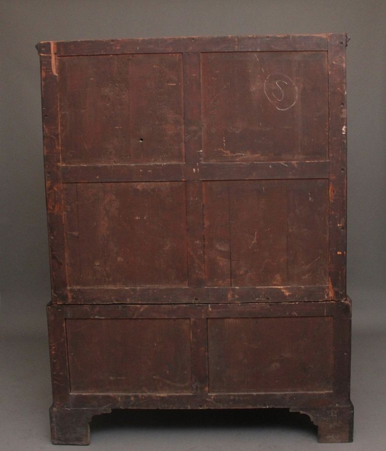 Antique 18th Century mahogany press cupboard 