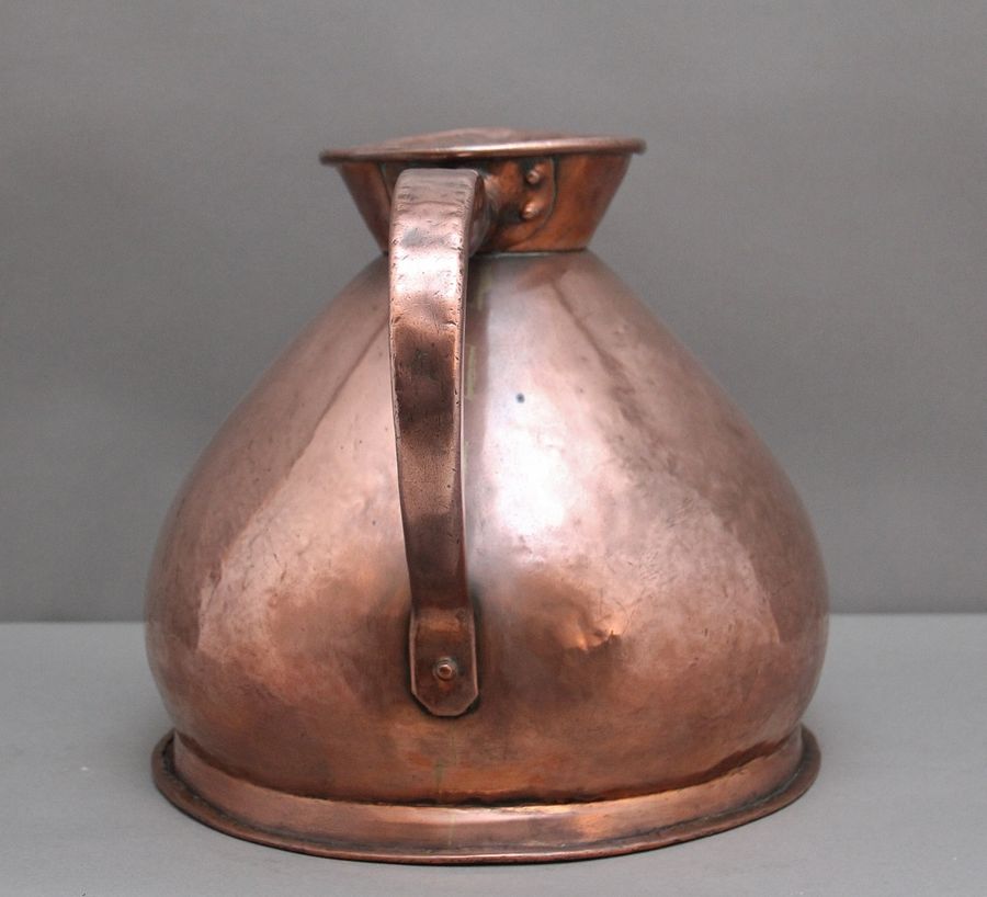 Antique 19th Century four gallon Copper Measuring Jug