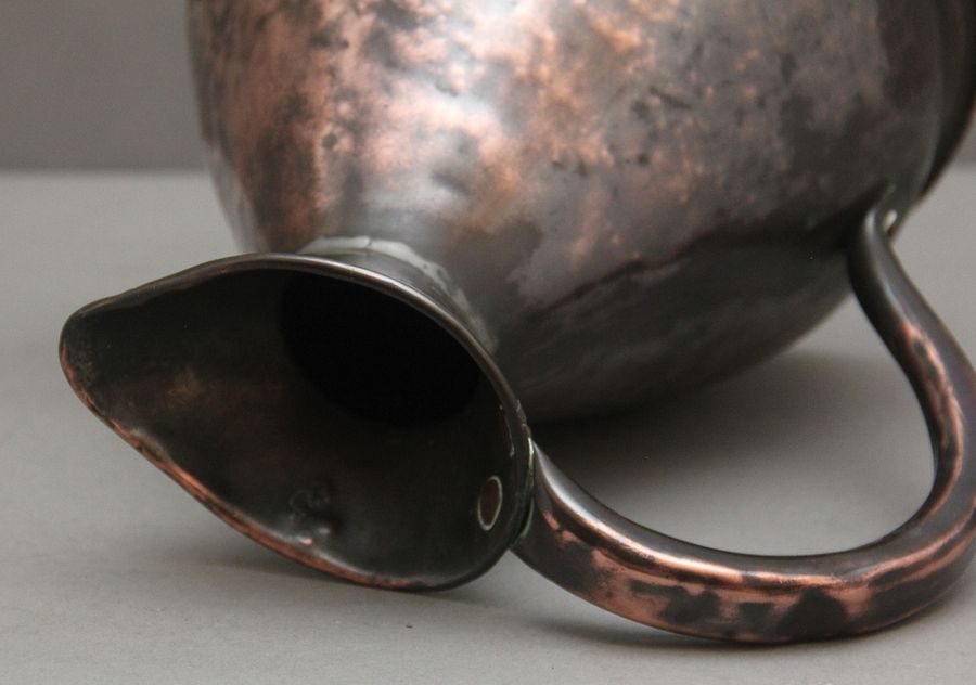 Antique 19th Century one gallon copper measuring jug