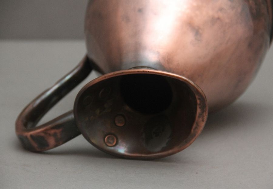 Antique 19th Century half gallon copper measuring jug