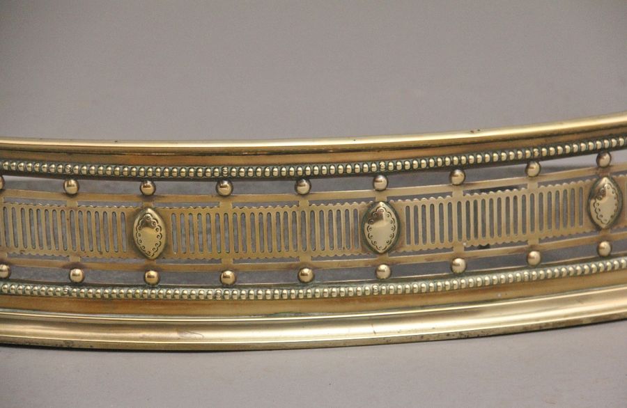 Antique 19th Century brass fender