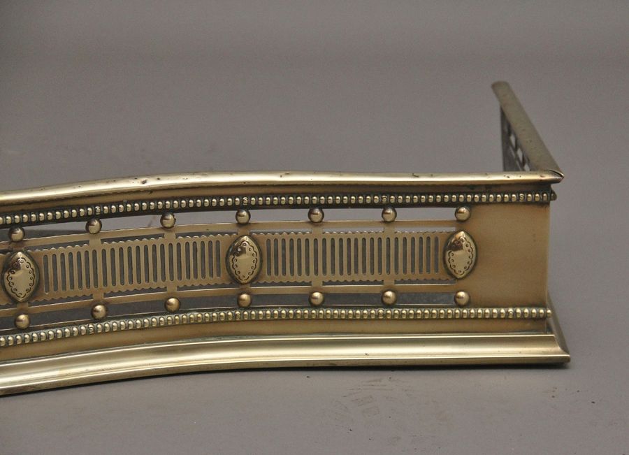 Antique 19th Century brass fender