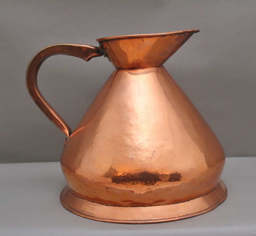 Antique 19th Century three gallon Copper Measuring Jug