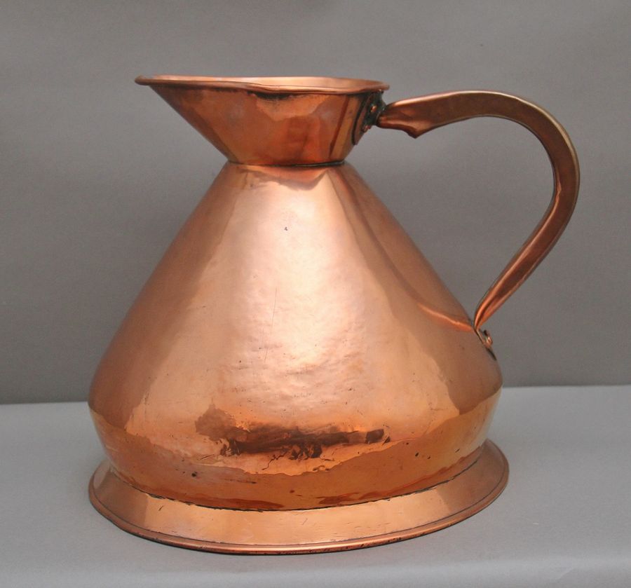 Antique 19th Century three gallon Copper Measuring Jug