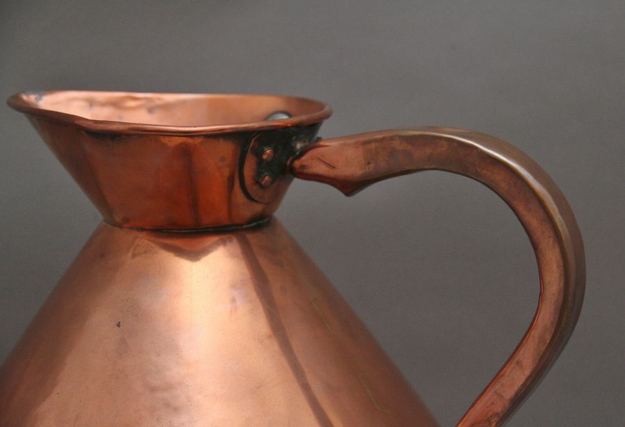 Antique 19th Century three gallon Copper Measuring Jug