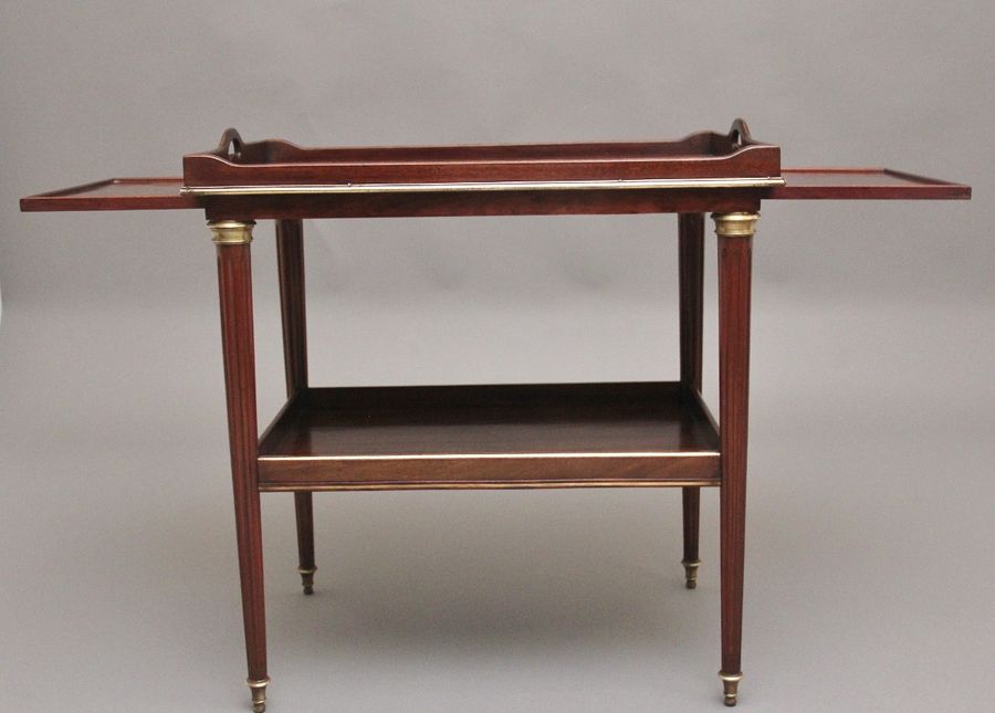 Antique 19th Century mahogany and brass inlaid occasional table