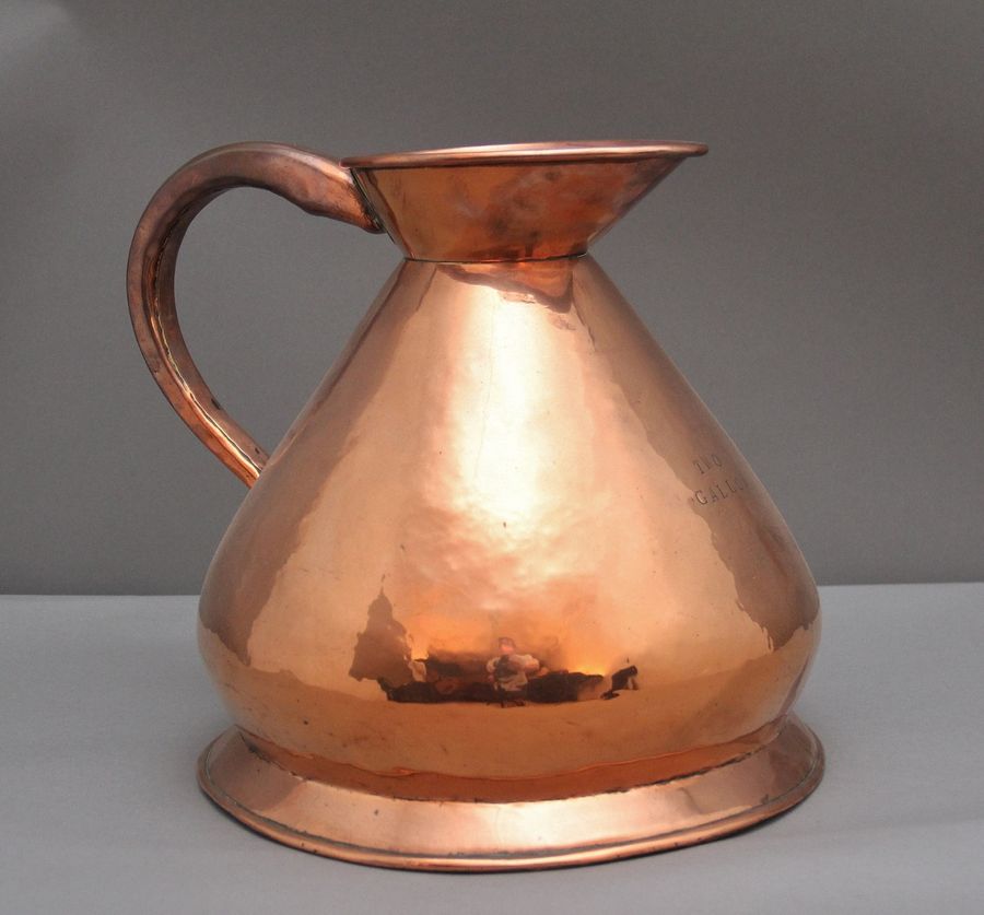 19th Century two gallon Copper Measuring Jug