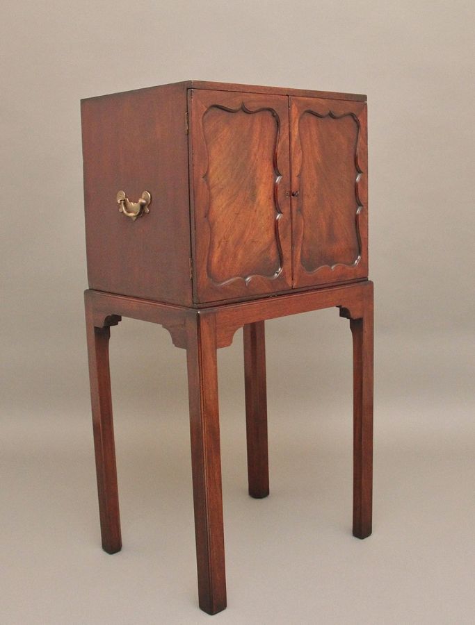 Antique Early 19th Century mahogany cabinet on stand