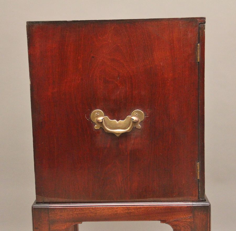 Antique Early 19th Century mahogany cabinet on stand